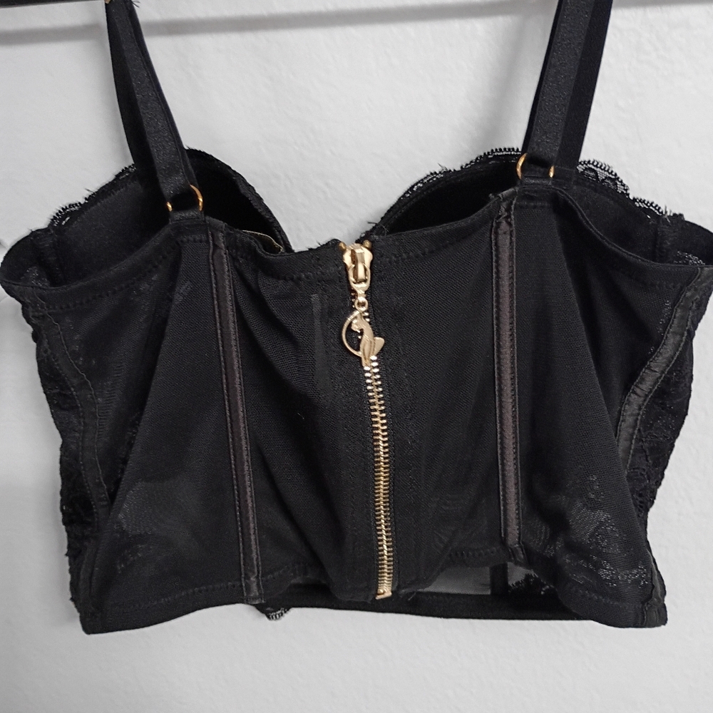 Baby Phat Black Lace Bustier - Picture 6 of 7